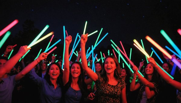 10 idées pour utiliser des bâtons lumineux lors de vos soirées